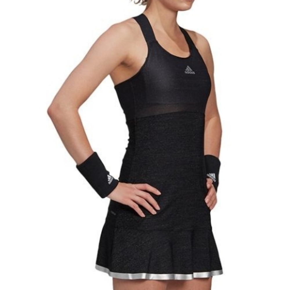 Adidas Y-Dress BLACK SPARKLE TENNIS DRESS Size L